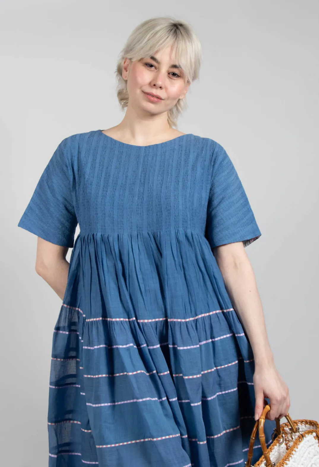 Eka Dresses^Percy Dress in Cerulean Blue