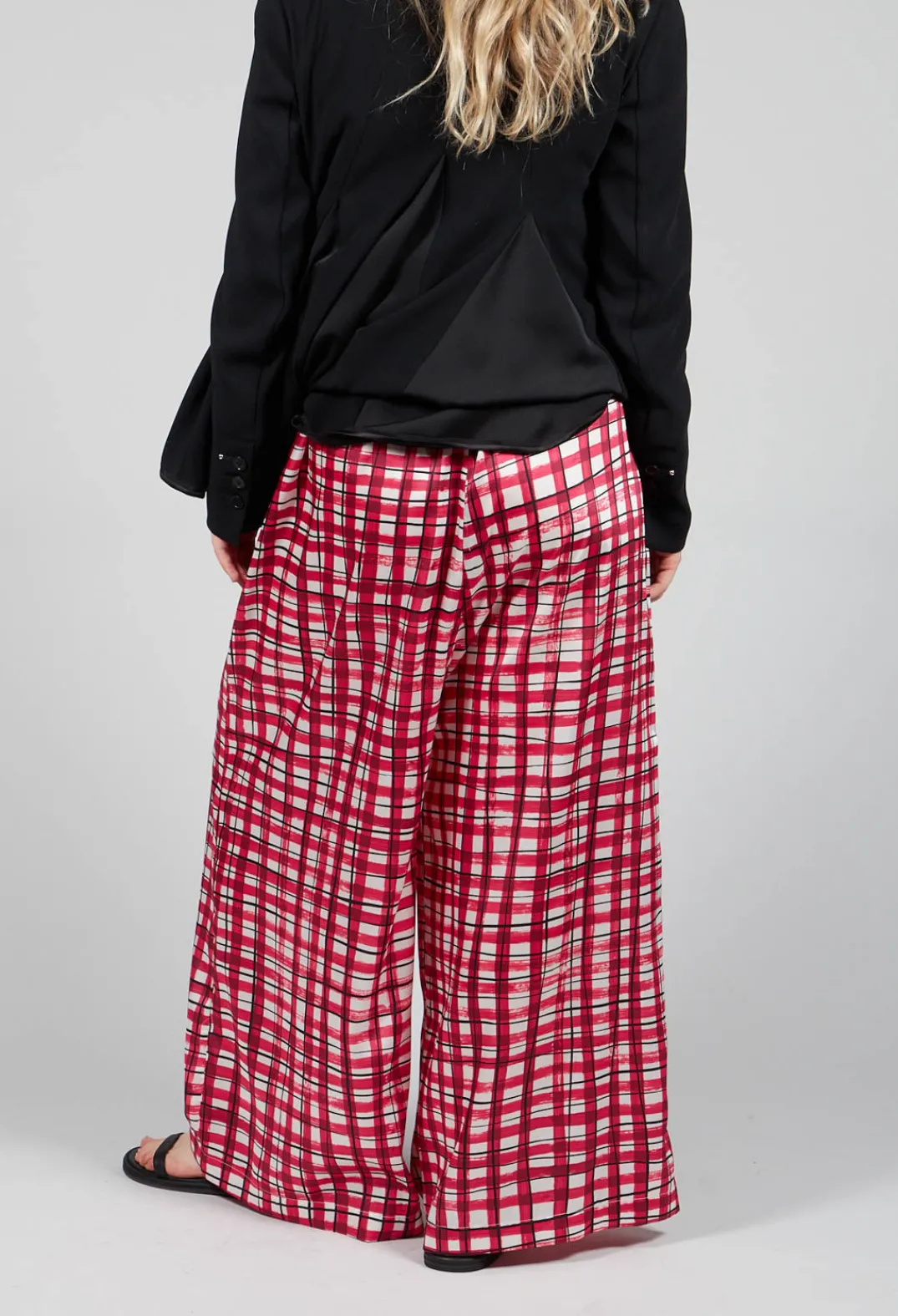 High Trousers^Perpetual Trousers in Pink Check