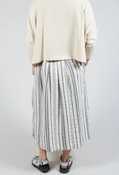Mama B Skirts^Pesci S Skirt In Nero Stripe