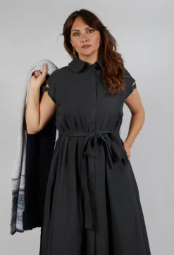 SOH Dresses^Peter Pan Dress in Charcoal