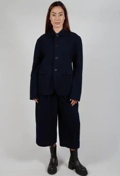 SOH Jackets^Peter Pan Peacoat in Navy