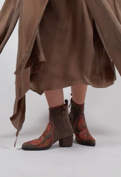 Meher Kakalia Boots^Phyllis Boot in Beaten Brown