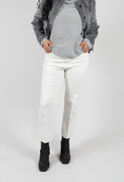 Annette Gortz Trousers^Pic Straight Leg Jeans in Off White