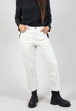 Annette Gortz Trousers^Pic Straight Leg Jeans in Off White