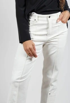 Annette Gortz Trousers^Pic Straight Leg Jeans in Off White