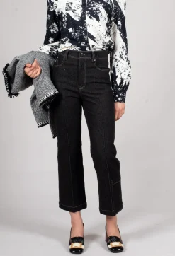 Annette Gortz Trousers^Pic Straight Leg Jeans in Anthra
