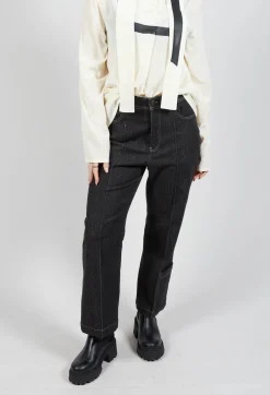 Annette Gortz Trousers^Pic Straight Leg Jeans in Anthra