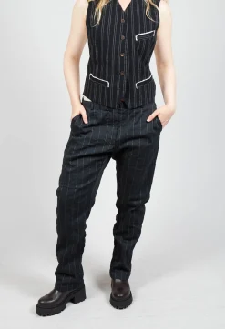 Hannoh Wessel Trousers^Pietra Trousers in Black Stripe