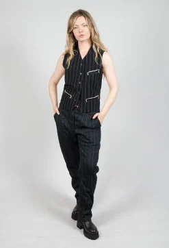 Hannoh Wessel Trousers^Pietra Trousers in Black Stripe
