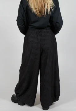 Bread and Butter Trousers^Pinstripe Trousers in Black