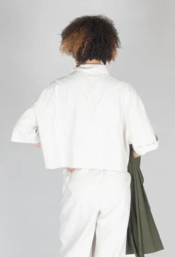 SOH Shirts & Blouses^Pinstriped Shirt in Cream