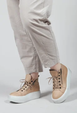 Lofina Boots^Platform Sole Boots in Gasoline Aglio