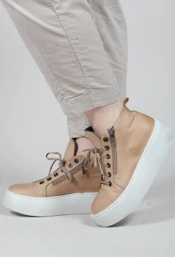Lofina Boots^Platform Sole Boots in Gasoline Aglio