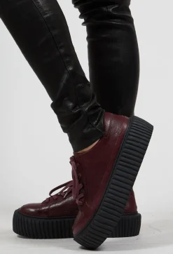 Rundholz Mainline Boots^Platform Trainers in Merlot