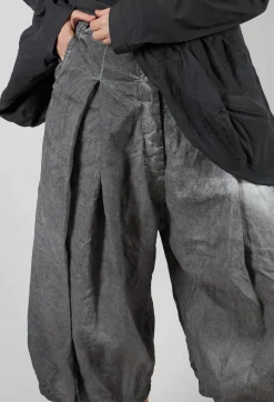 Rundholz Mainline Trousers^Pleat Linen Trousers in Asteroid Pigment