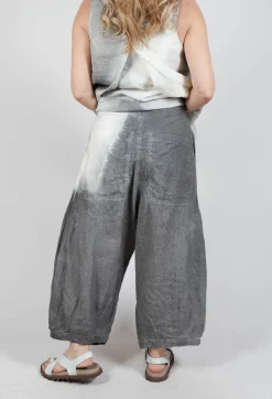 Rundholz Mainline Trousers^Pleat Linen Trousers in Asteroid Pigment