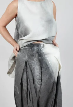 Rundholz Mainline Trousers^Pleat Linen Trousers in Asteroid Pigment