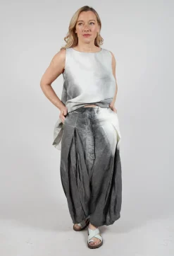 Rundholz Mainline Trousers^Pleat Linen Trousers in Asteroid Pigment