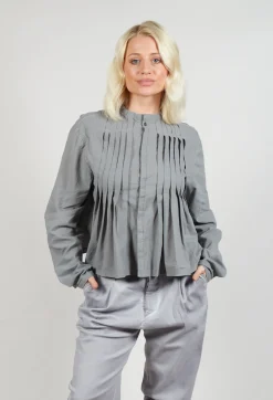 Umit Unal Shirts & Blouses^Pleat Shirt in Slate