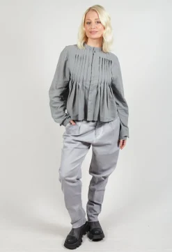 Umit Unal Shirts & Blouses^Pleat Shirt in Slate