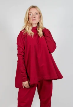 Rundholz Mainline Tops^Pleat Top in Sunset Cloud