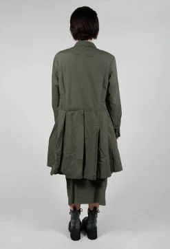Rundholz Black Label Dresses^Pleated Hem Shirt Dress in Camp Print