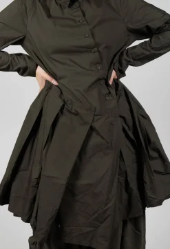 Rundholz Black Label Dresses^Pleated Hem Shirt Dress in Jungle Print