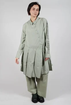 Rundholz Black Label Dresses^Pleated Hem Shirt Dress in Defender Print
