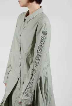 Rundholz Black Label Dresses^Pleated Hem Shirt Dress in Defender Print