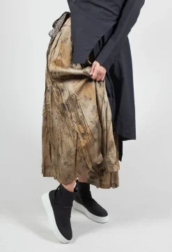 Jayko Skirts^Pleated Lona Skirt in Bronze
