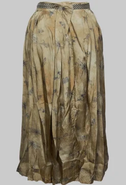 Jayko Skirts^Pleated Lona Skirt in Bronze