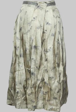 Jayko Skirts^Pleated Lona Skirt in Light Grey