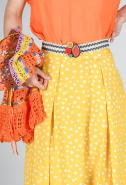 Conditions Apply Skirts^Pleated Maxi Skirt in Yellow