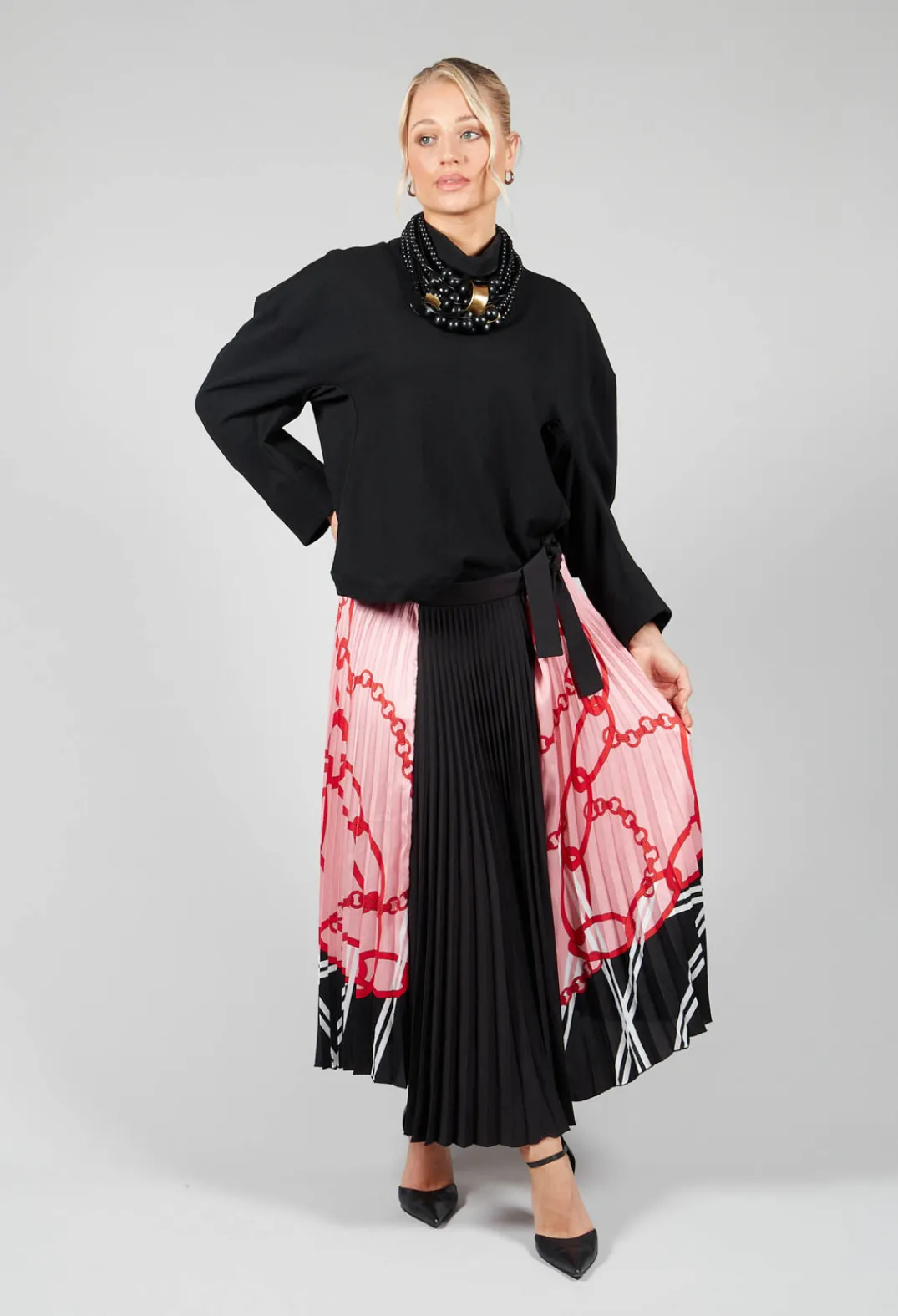 Beatrice B Skirts|Co-ords & Suits^Pleated Midi Skirt in Nude