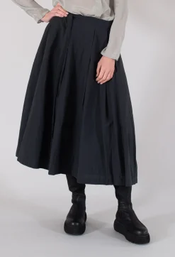Jayko Skirts^Pleated Nayati Skirt in Ardoise