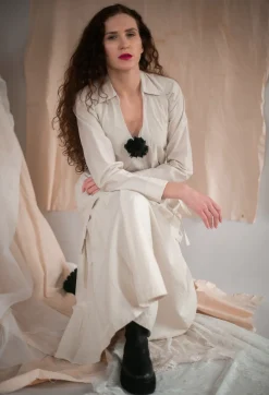Jayko Skirts^Pleated Nayati Skirt in White Clay