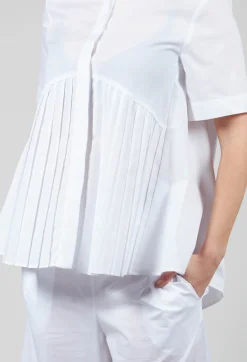 Mei Meij Shirts & Blouses^Pleated Shirt in White