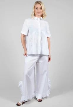 Mei Meij Shirts & Blouses^Pleated Shirt in White