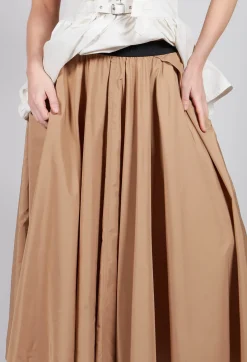 Mei Meij Skirts^Pleated Skirt in Camel