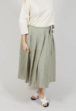 Apuntob Skirts^Pleated Skirt in Green