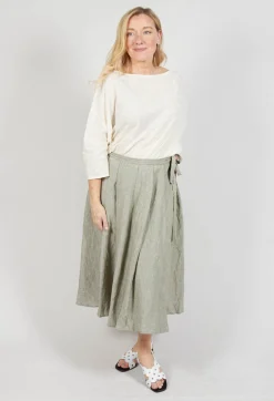Apuntob Skirts^Pleated Skirt in Green