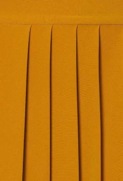 Niù Skirts^Pleated Skirt with Sash in Mustard