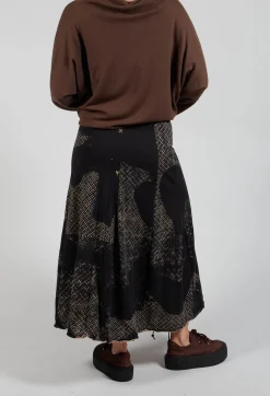 Rundholz Mainline Skirts^Pleated Skirted in Latte Print