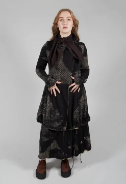 Rundholz Mainline Skirts^Pleated Skirted in Latte Print