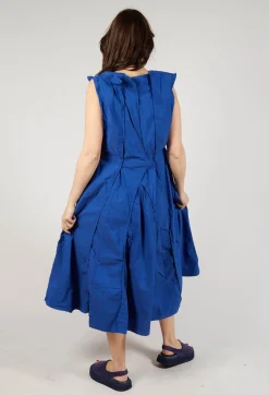Rundholz Dip Dresses^Pleated Sleeveless Midi Dress in Royal