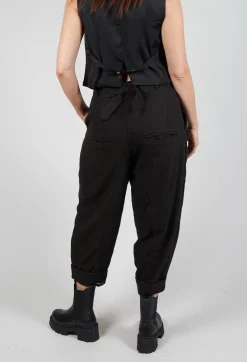Aleksandr Manamis Trousers^Pleated Trousers in Black