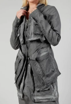 Rundholz Dip Jackets^Pocket Jacket in C.Coal 70% Cloud