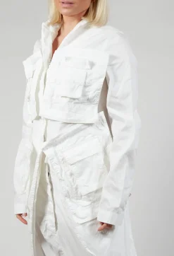 Rundholz Dip Coats^Pocket Overcoat in Starwhite