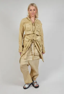 Rundholz Dip Coats^Pocket Overcoat in Wax Cloud