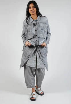 Rundholz Dip Coats^Pocket Utility Jacket in C.Coal 70% Cloud